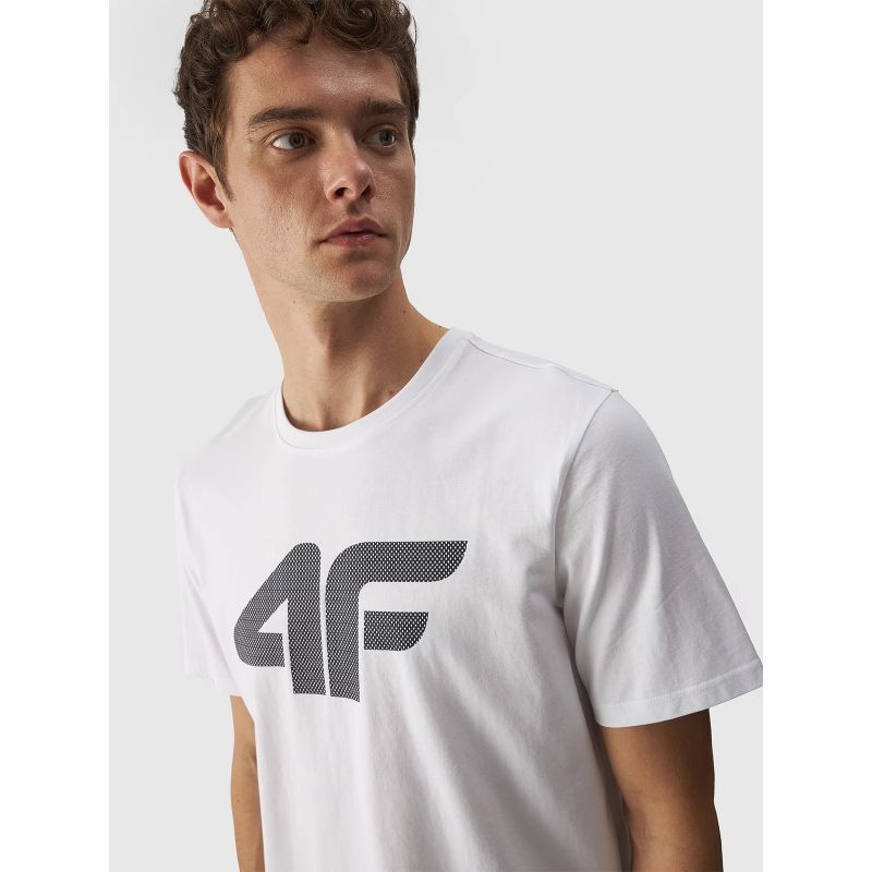 Men's regular printed T-shirt 4F 4FWMM00TTSHM1844-10S *Kategoria tymczasowa Your Sports Performance