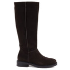 Women’s chocolate-brown leather officer boots Sergio Leone KZ-27-S