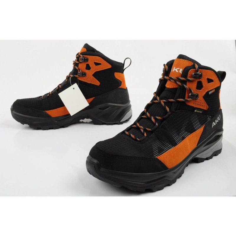 Aku men's trekking sports shoes Adapta Gore-tex leather black orange To be categorized Your Sports Performance