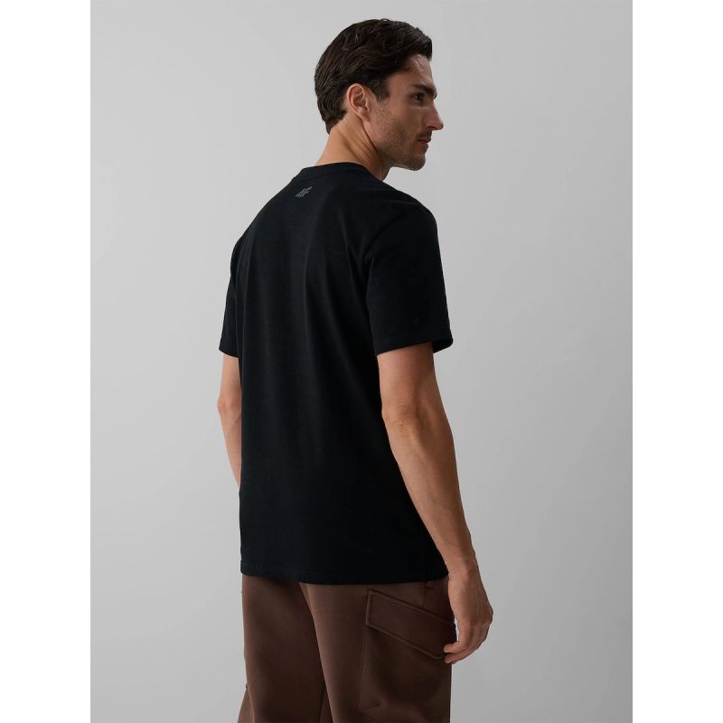 Men's regular printed T-shirt 4F 4FKAW26TTSHM4477-20S