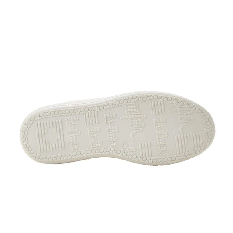 Lee Cooper women's shoes sports sneakers beige platform lace Lee Cooper