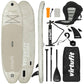 VIRTUFIT SUP BOARD CRUISER 305 - SAND BEIGE - WITH KAYAK SEAT, ACCESSORIES AND STRETCHER BAG In preparation Your Sports Performance