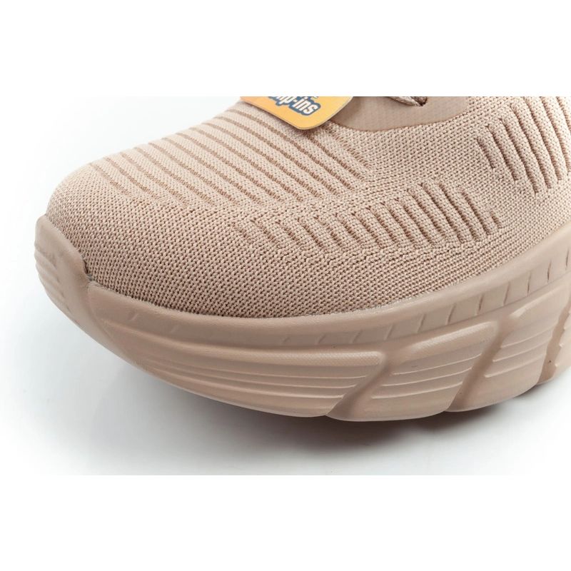 Skechers women's sports shoes Bobs B Flex SLIP-INS beige comfortable Skechers