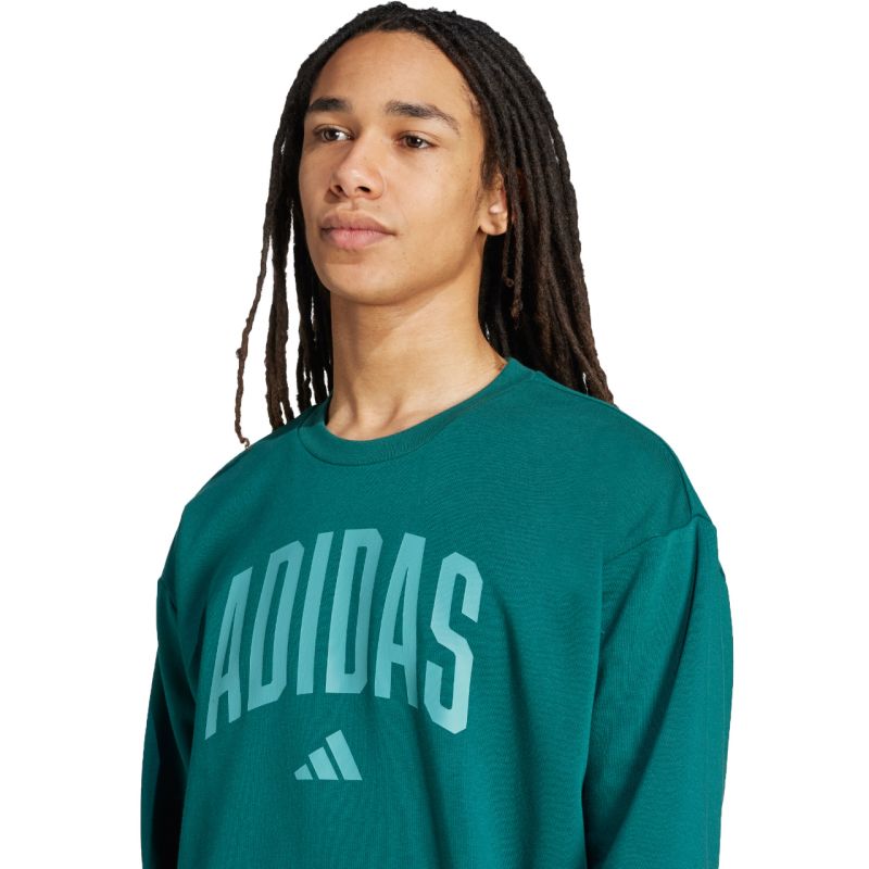 Men's adidas Collegiate Sweatshirt Green JM1733 In preparation Adidas