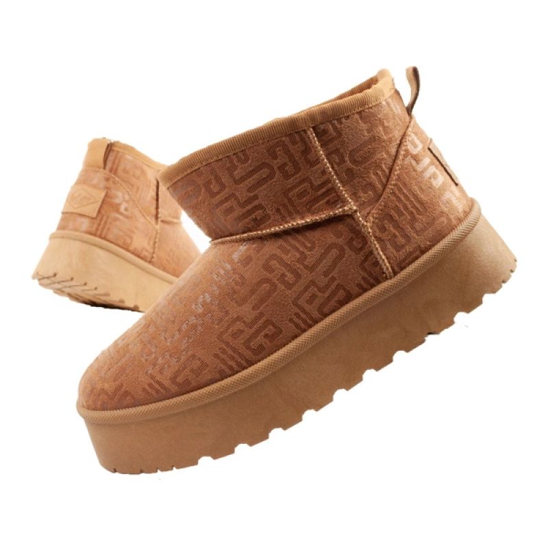 Lee Cooper women's winter snow boots, fashionable fur lined ankle boots, brown Lee Cooper