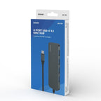 SAVIO AK-54 HUB USB-C - 4 X USB-A, GRAY Kable i adaptery/Adaptery, przejściówki Your Sports Performance