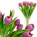BOUQUET OF 7 LIGHT PURPLE TULIPS 31 CM LIFE-LIKE SPRING DECORATION Home and Garden/Equipment Your Sports Performance