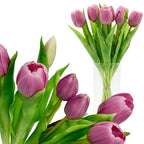 BOUQUET OF 7 LIGHT PURPLE TULIPS 31 CM LIFE-LIKE SPRING DECORATION Home and Garden/Equipment Your Sports Performance