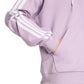 Women's adidas Essentials 3-Stripes Full-Zip Fleece Hoodie Purple JY3080 In preparation Adidas
