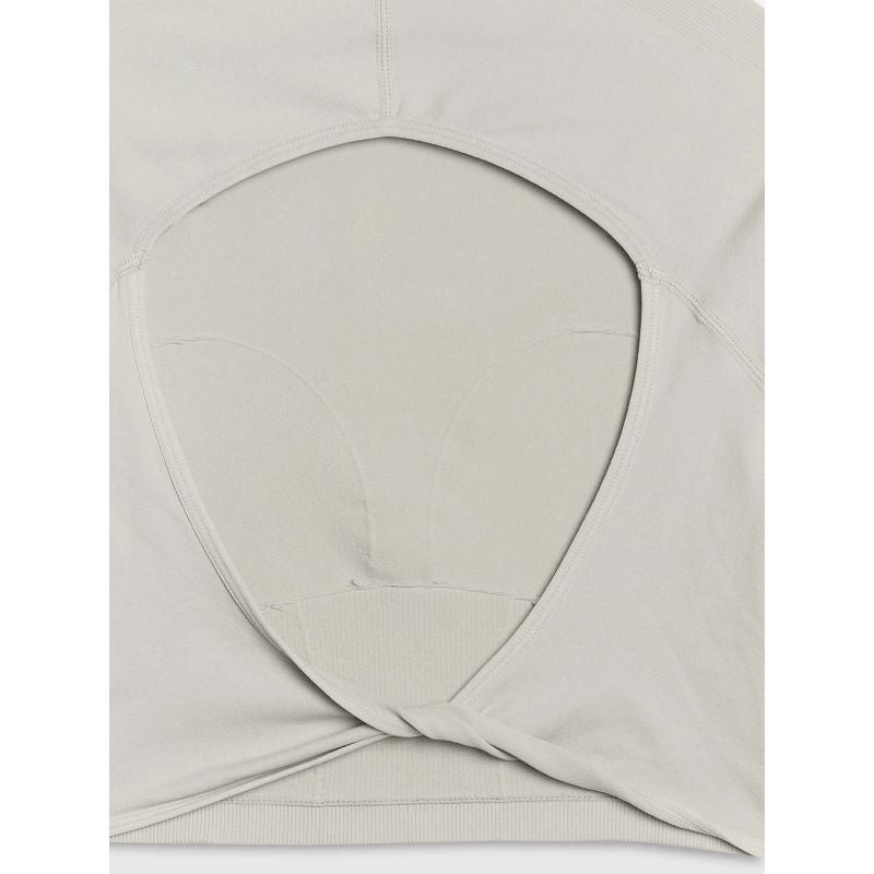 Women's training longsleeve crop top with cutout back 4F 4FRSS25TFLOF486-83S *Kategoria tymczasowa Your Sports Performance