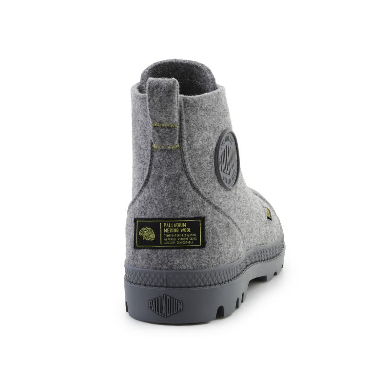 Palladium Pampa Hi Merino shoes 74377-027-M Gray Footwear/Lifestyle/Palladium Your Sports Performance