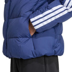 Men's adidas Ess 3S PD HD J jacket navy blue JX7799 In preparation Adidas