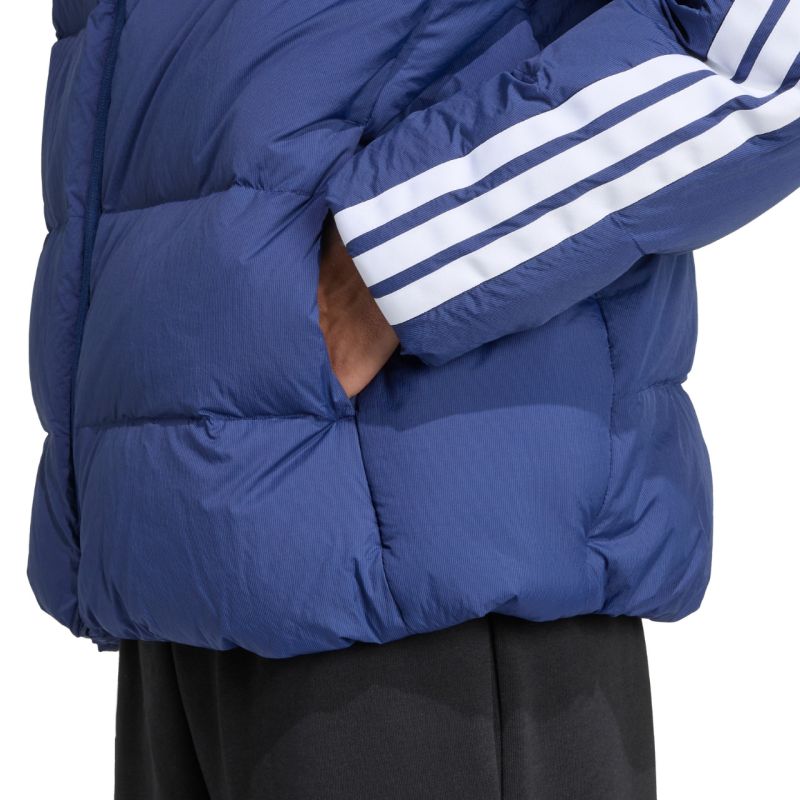 Men's adidas Ess 3S PD HD J jacket navy blue JX7799 In preparation Adidas