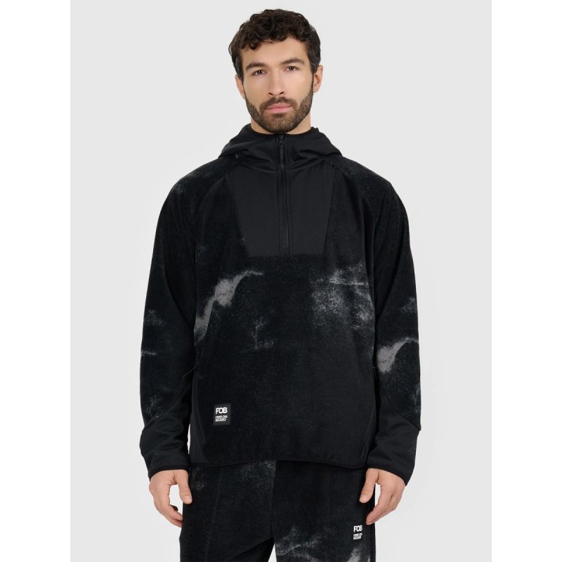 Men's 4F Warm loose fleece with hood 4F 4FRAW25TFLEM462-20A *Kategoria tymczasowa Your Sports Performance