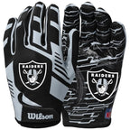Wilson NFL Stretch Fit Receivers Gloves WTF9326LV Black One size In preparation Your Sports Performance