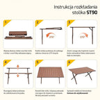 PROMIS TOURIST TABLE, FOLDABLE, ROLLABLE ST90 Import z Action/Kemping/Stoliki Your Sports Performance