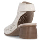 Women's beige leather closed sandals Remonte Rieker R8777-60 Rieker