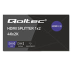 QOLTEC SPLITTER 2XHDMI 4KX2K | 6GB/S | 60HZ Kable i adaptery/Adaptery, przejściówki Your Sports Performance
