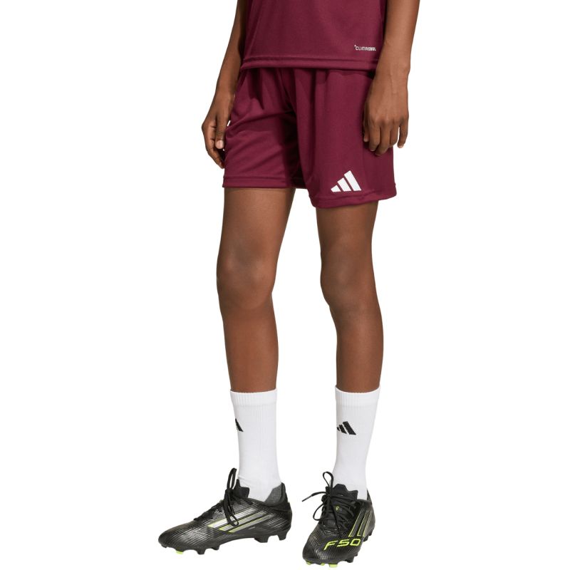adidas Entrada 26 burgundy kids' shorts JZ6527 To be categorized Your Sports Performance