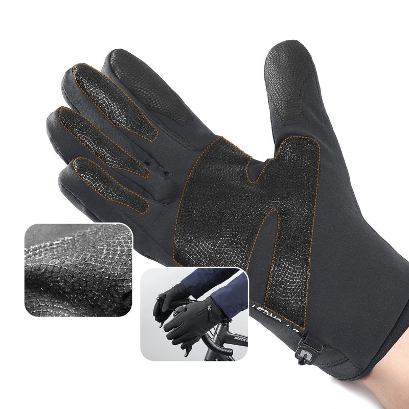 Anti-slip winter phone sports gloves (size XL) - black Hurtel