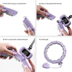 Hula hoop HMS HHM14 with magnets, weight and counter purple In preparation Your Sports Performance