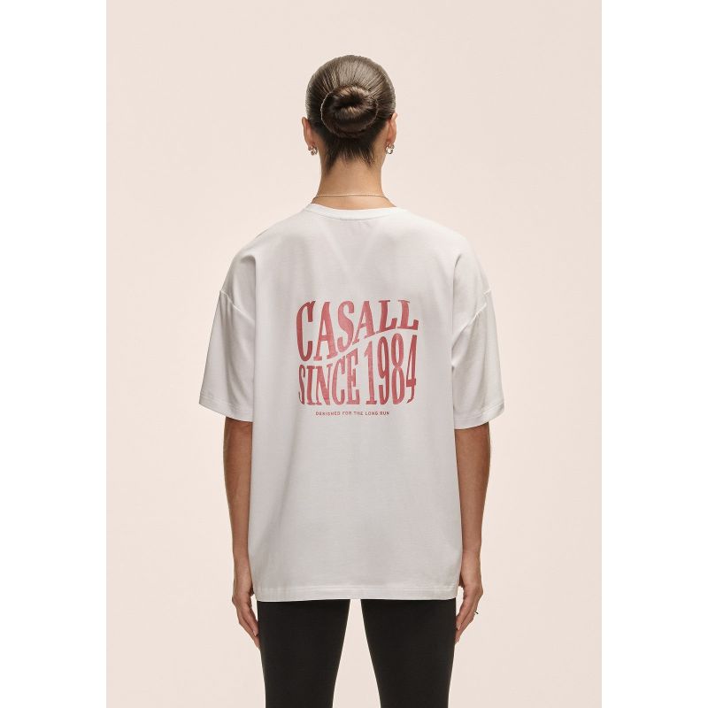 Casall Women's Oversized Cotton Blend Tee White