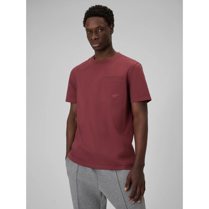 Men's regular plain T-shirt 4F 4FRSS26TTSHM3637-60S 4f
