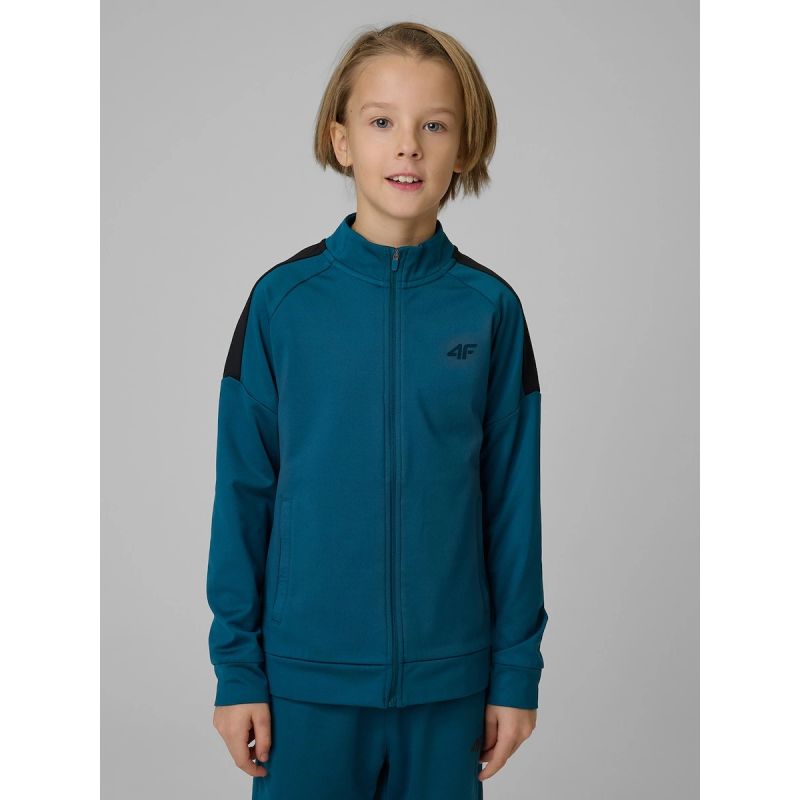 Regular sports sweatshirt without hood for boys 4F 4FJRSS26TFSWM0991-46S 4f