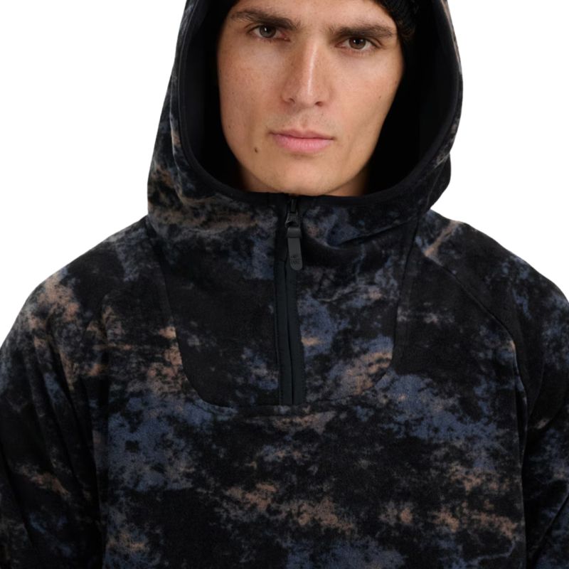 Men's fleece sweatshirt 4F M427 multicolor allover 4FWAW25TFLEM427 90A In preparation Your Sports Performance