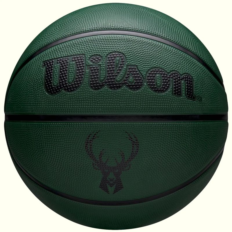 Wilson NBA Team Tribute Solid Milwaukee Bucks Ball WZ4025417XB Basketball Ball Accessories/Balls/Basketball Your Sports Performance