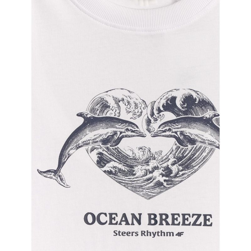 Women's regular printed T-shirt 4F 4FRSS26TTSHF4019-10S 4f