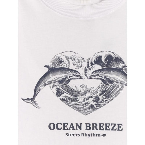 Women's regular printed T-shirt 4F 4FRSS26TTSHF4019-10S 4f