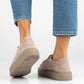 Women's leather shoes, sneakers, beige, Filippo DP7502/26 Filippo