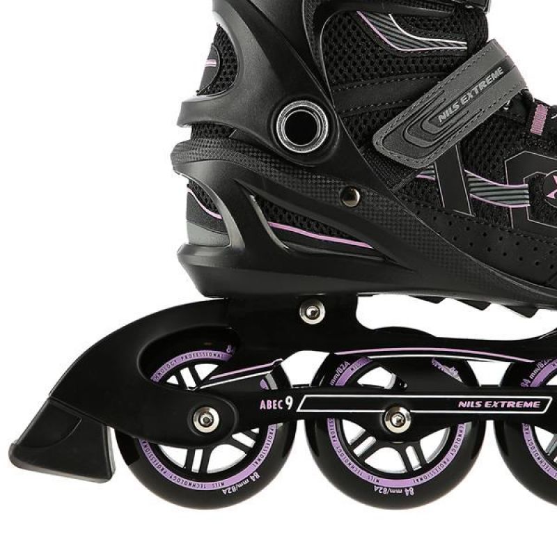 NILS EXTREME NA9157 ROLLER SKATES BLACK AND PURPLE SIZE 42 Import z Action/Skating/Rolki, wrotki Your Sports Performance