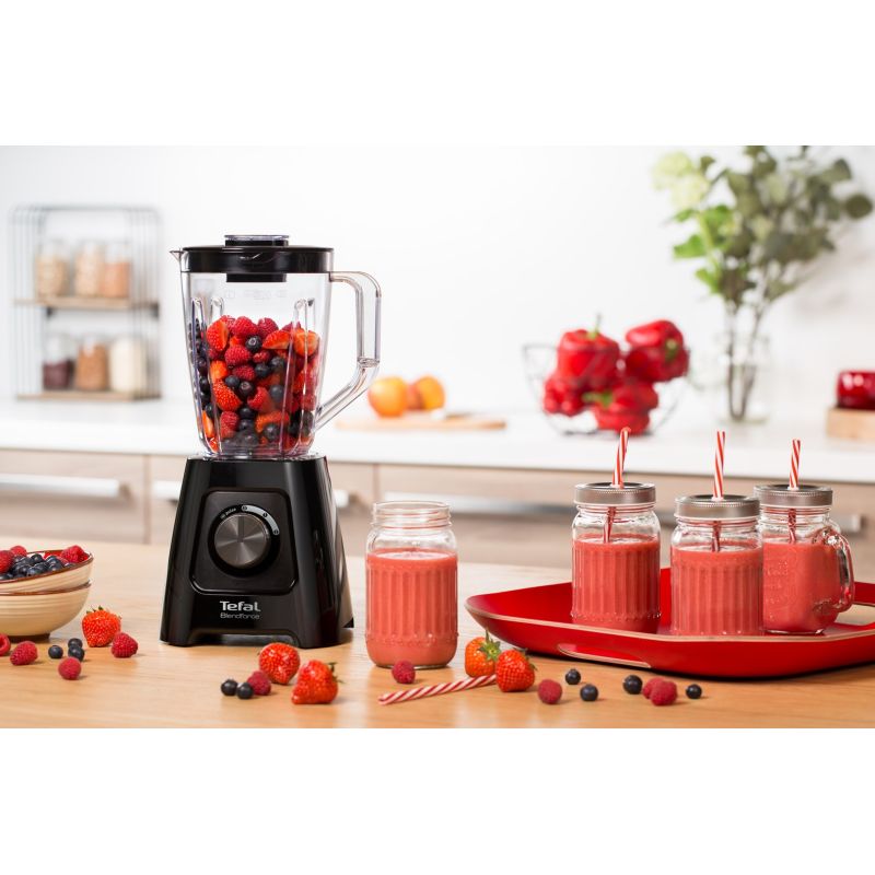 Tefal BlendForce II BL4208 blender 1.25 l Tabletop blender 600 W Black AGD - Produkty/Miksery / Blendery Your Sports Performance