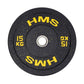 Olympic plate HMS YELLOW BUMPER 15 kg HTBR15 Accessories/Training equipment Your Sports Performance
