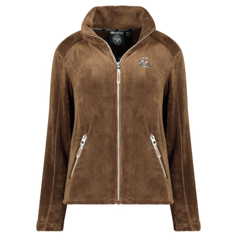 Women’s Fleece Jacket Geographical Norway TICARINA TAUPE DB LADY 0124 (WZ8082F/GN-TAUPE)