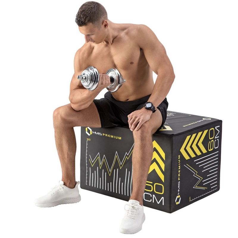 Dumbbells in a case HMS STC21 2 x 10 kg chrome In preparation Your Sports Performance