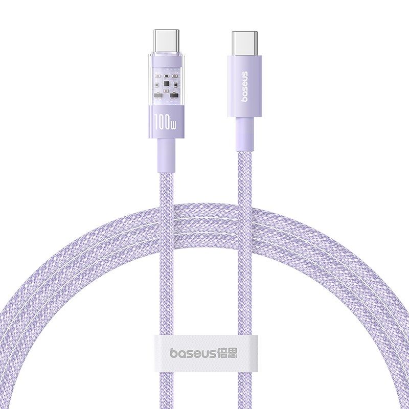 Baseus Gem Type C-Type C Cable 100W 1m (purple) In preparation Your Sports Performance