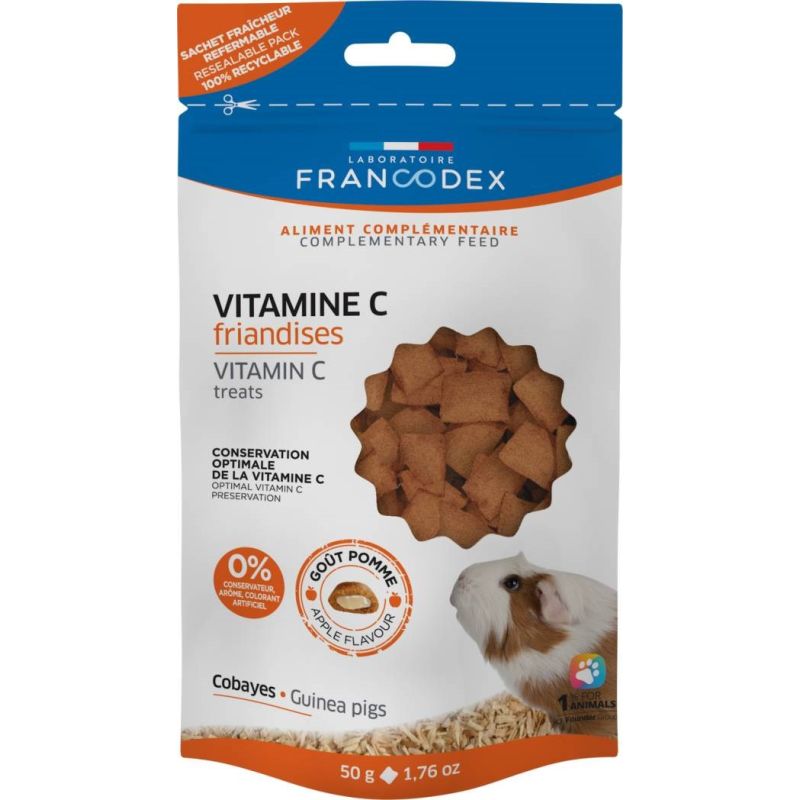 FRANCODEX Treats with vitamin C for guinea pigs 50 g Dla małych zwierząt/Karma Your Sports Performance