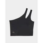 One-shoulder training crop top 4F x anna lewandowska 4F 4FALSAW24TFSLF515-20S 4f
