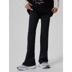 Girls' knit leggings with flared legs 4F 4FJKAW26TTIGF351-20S