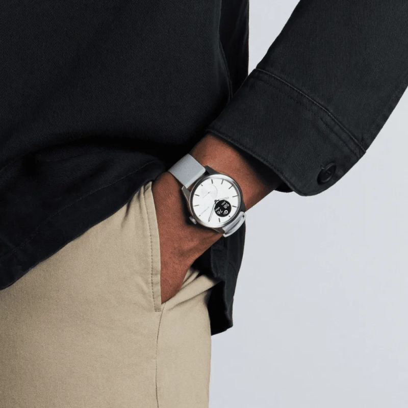 Withings Scanwatch 2 with ECG, heart rate, SPO2, activity and sleep tracking (42mm, white) Akcesoria sportowe i turystyczne/Zegarki sportowe Your Sports Performance