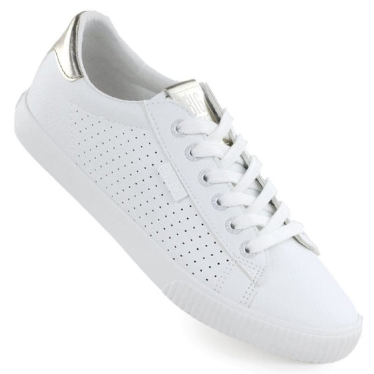 Women's low-top sneakers, openwork, eco-leather, white, Big Star TT274020 To be categorized Your Sports Performance