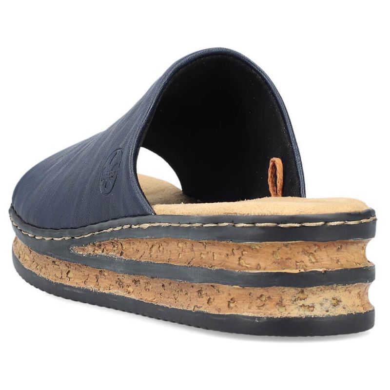 Comfortable Rieker W RKR670 flip-flops, navy blue Footwear/Lifestyle/Rieker Your Sports Performance