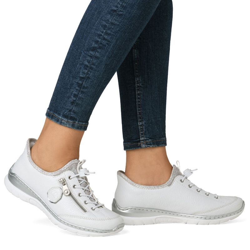 Women's white sports shoes Rieker L32F1-80 To be categorized Your Sports Performance