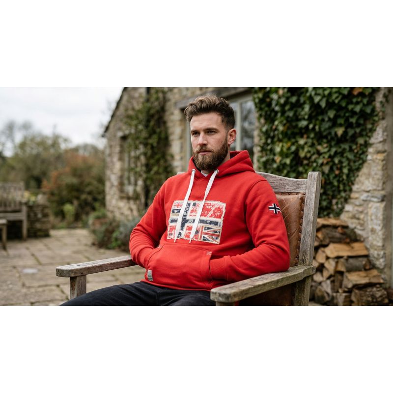 Geographical Norway GPEPE 2 MEN 100 EO BS2 Men's Sweatshirt (WT1874H/GN-RED)