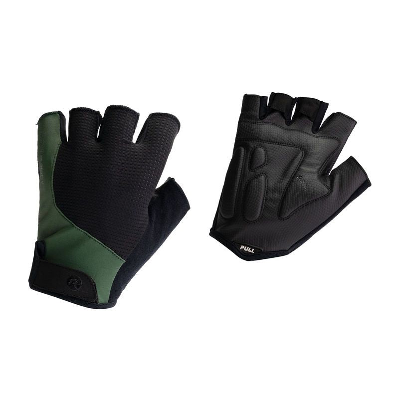 Rogelli ESSENTIAL gloves black and green XL Rogelli/Rower/Men/Akcesoria/Rękawiczki Letnie Your Sports Performance