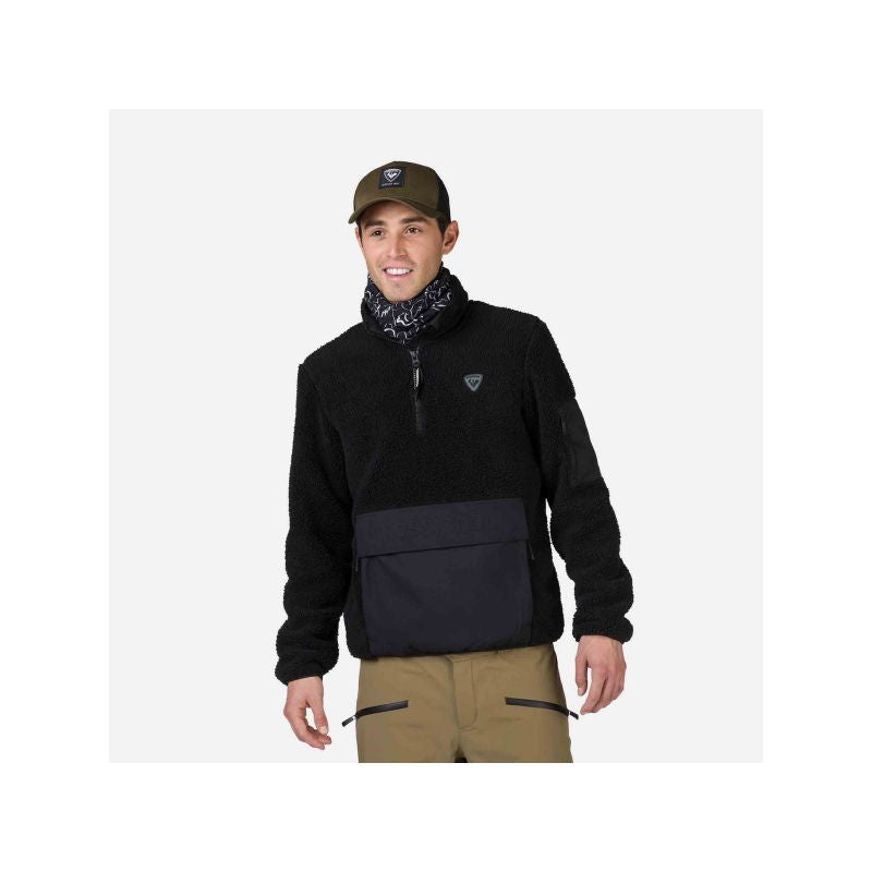 Rossignol Fleece Anorak Black Import z PMSport Your Sports Performance