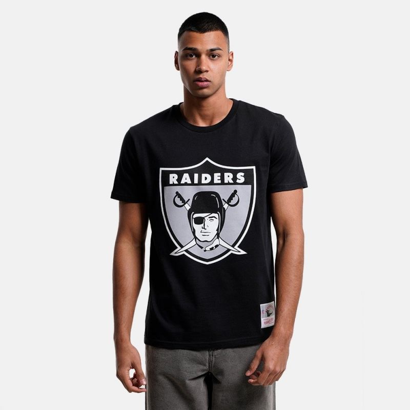 Mitchell &amp; Ness NFL Team Logo Tee Oakland Raiders M BMTRINTL1053-ORABLCKT Clothing/Lifestyle/T-shirts/Mitchell & Ness Your Sports Performance